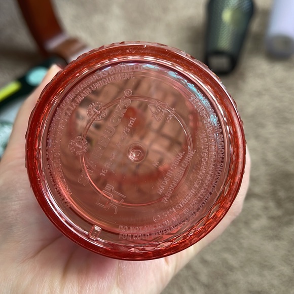 Starbucks Rose Gold 16 oz cold cup tumbler - Picture 3 of 3